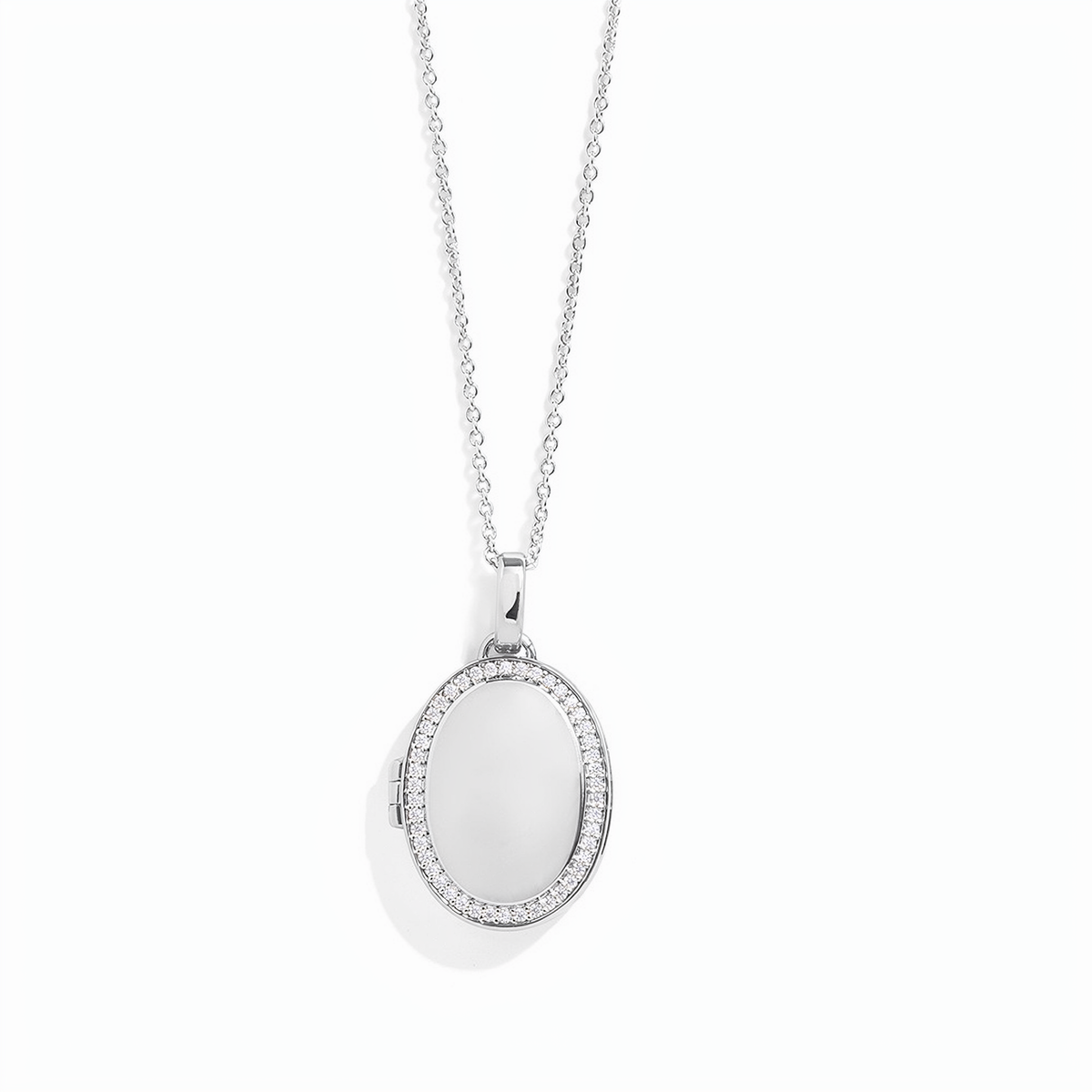 Custom Photo Oval Locket Necklace
