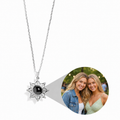 Personalized Sunflower Photo Necklace