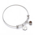 Custome Photo Bracelet With Paw Charm