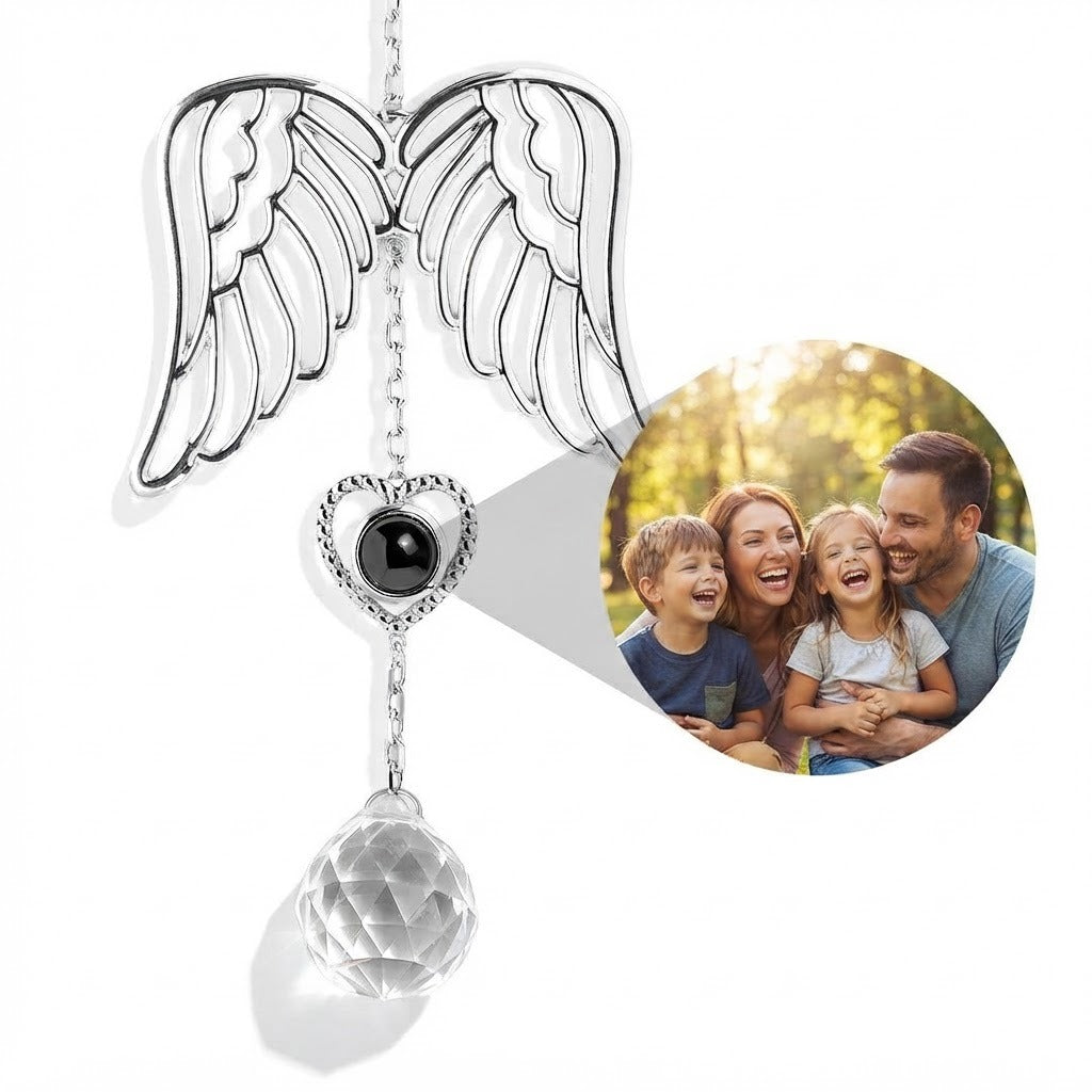 Personalized Guardian Angel Photo Sun Catcher