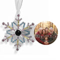 Personalized Multicolor Snowflake Photo Ornament