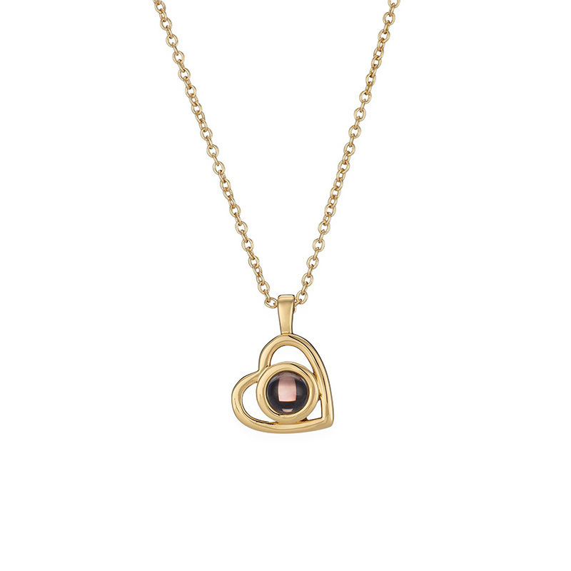 Custom Heart Photo Necklace