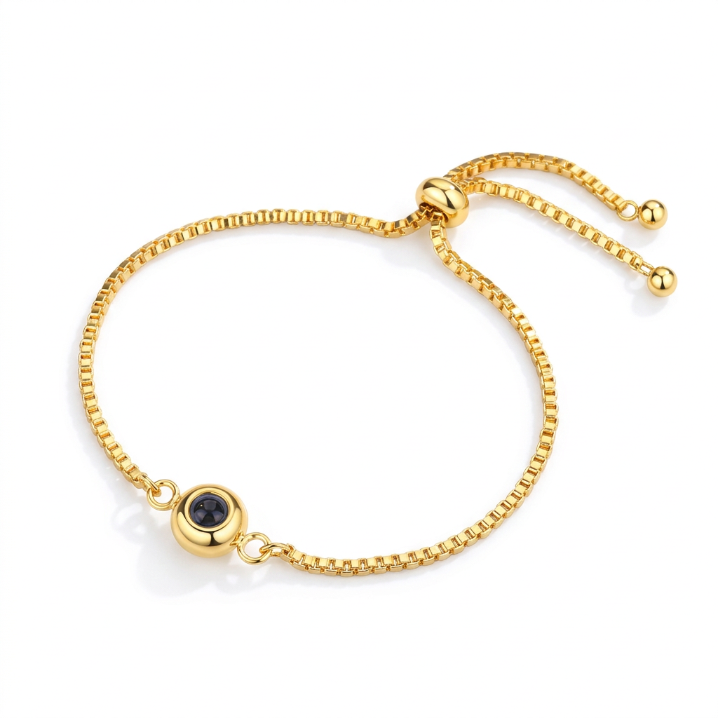 Personalized Photo Slider Bracelet