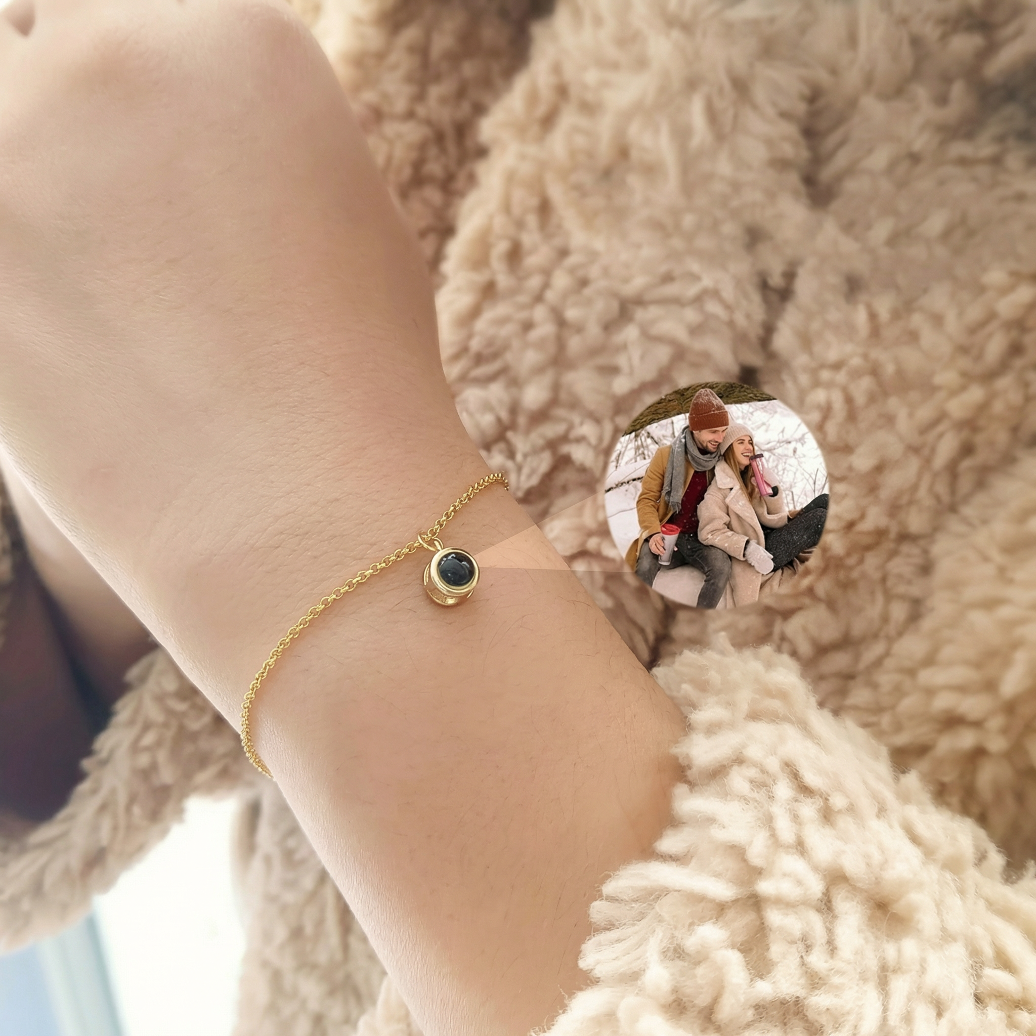 Personalized Photo Circle Bracelet