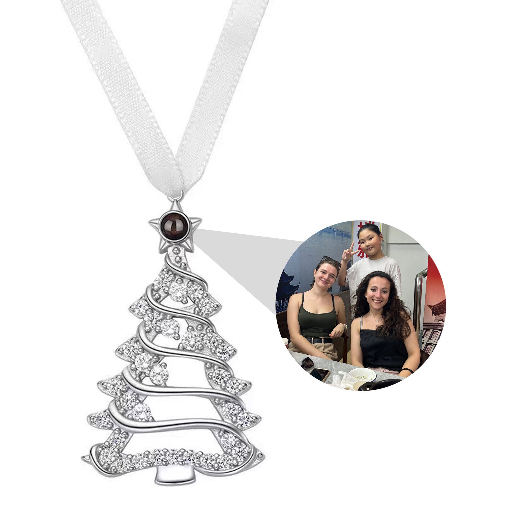 Personalized Christmas Tree Photo Ornament