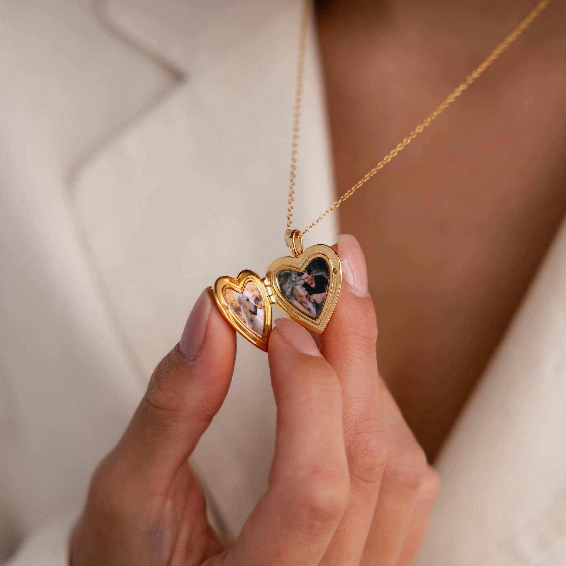 Personalised Heart Locket Necklace