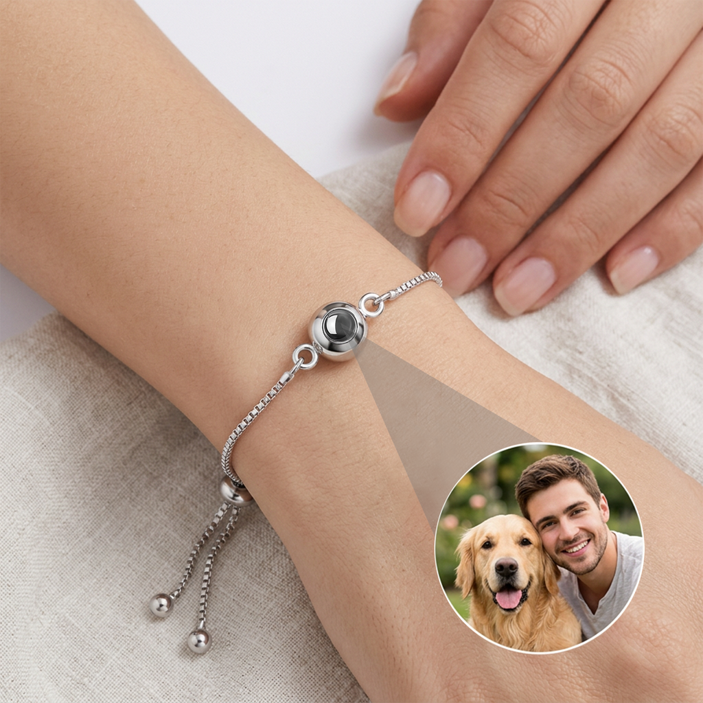 Personalized Photo Slider Bracelet