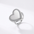 Custom Photo Locket Heart Ring
