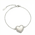 Personalized Heart Locket Photo Bracelet