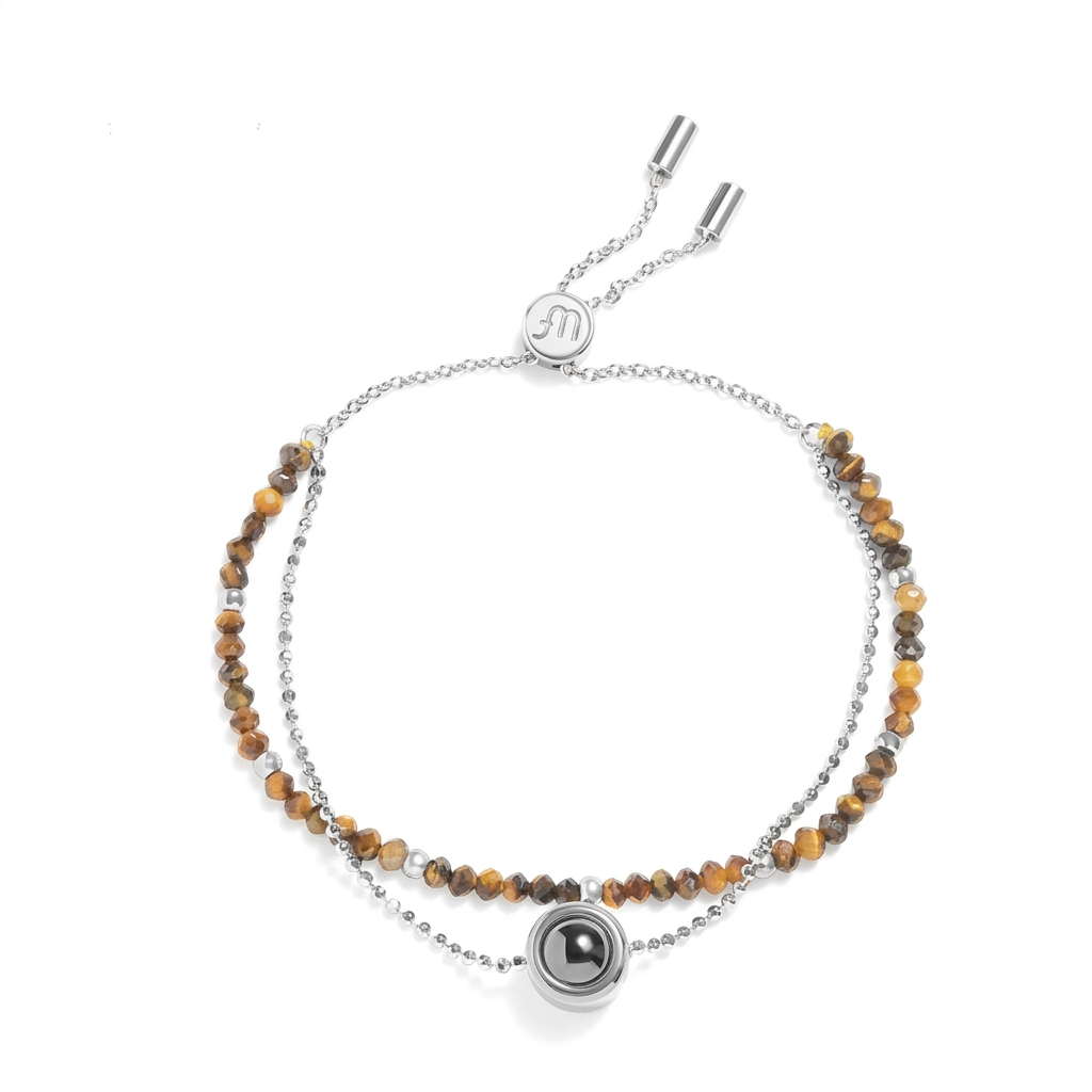 Personalized Crystal Photo Bracelet