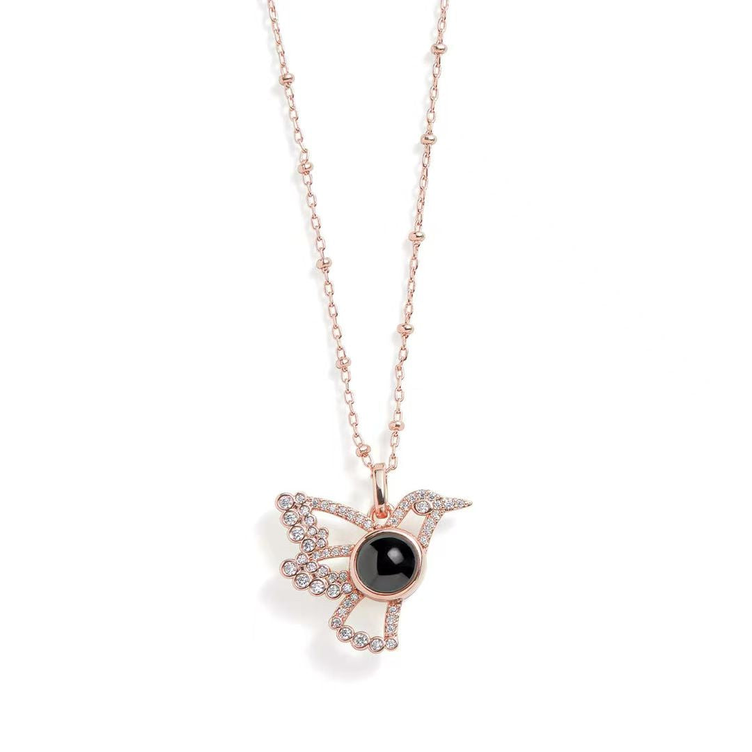 Personalized Bird Photo Necklace