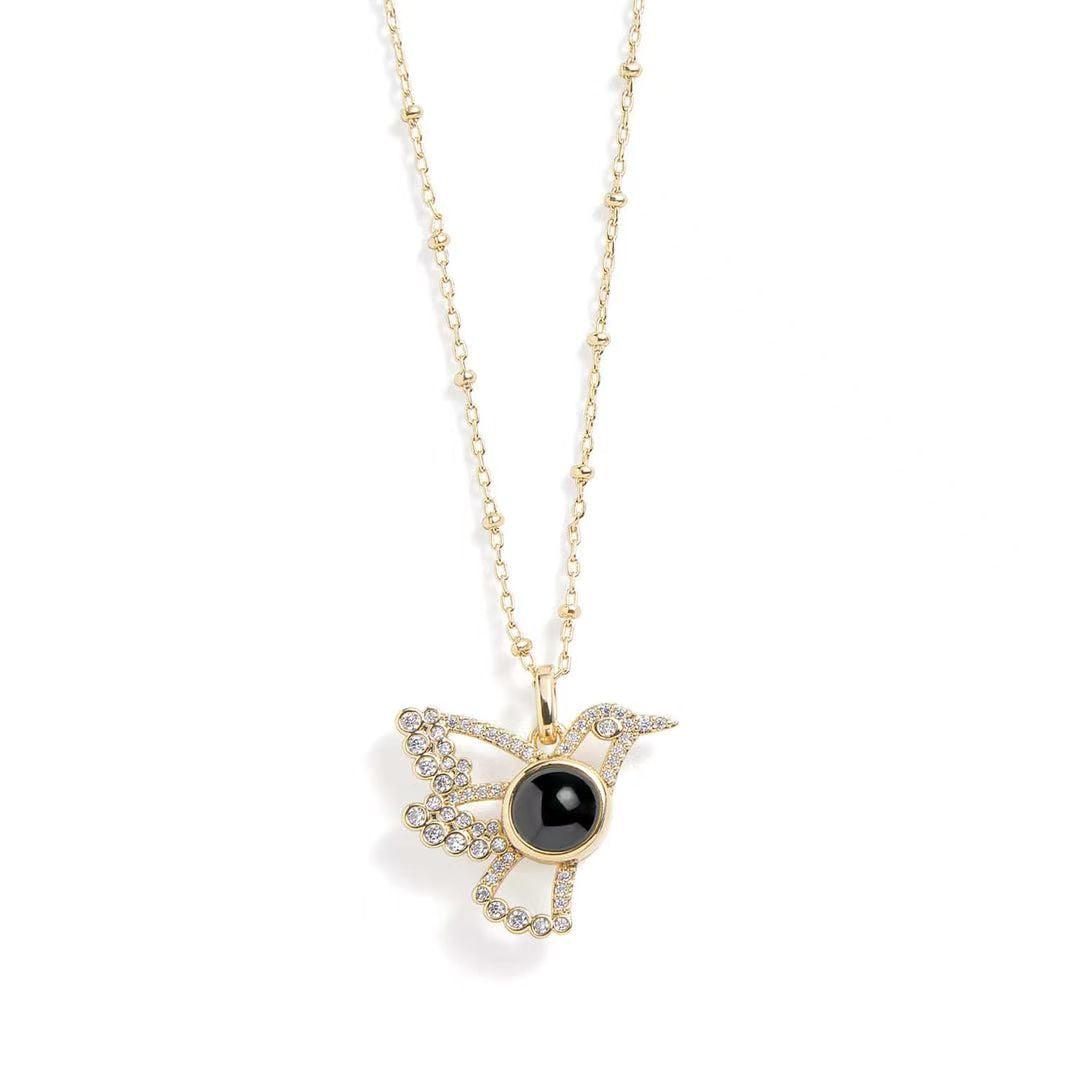 Personalized Bird Photo Necklace
