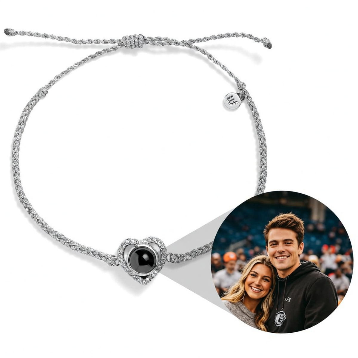 Personalized Heart Photo Bracelet