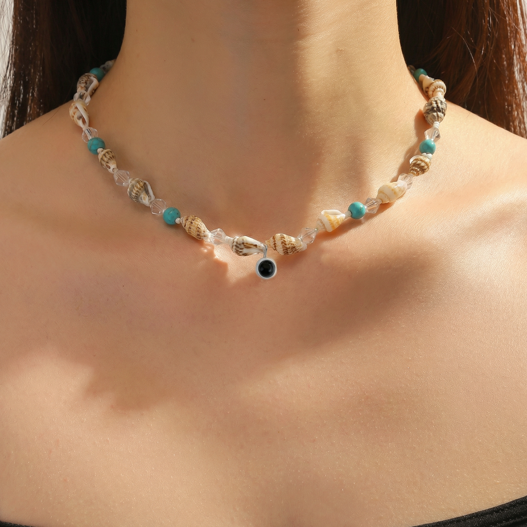 Custom Photo Conch Shell Necklace