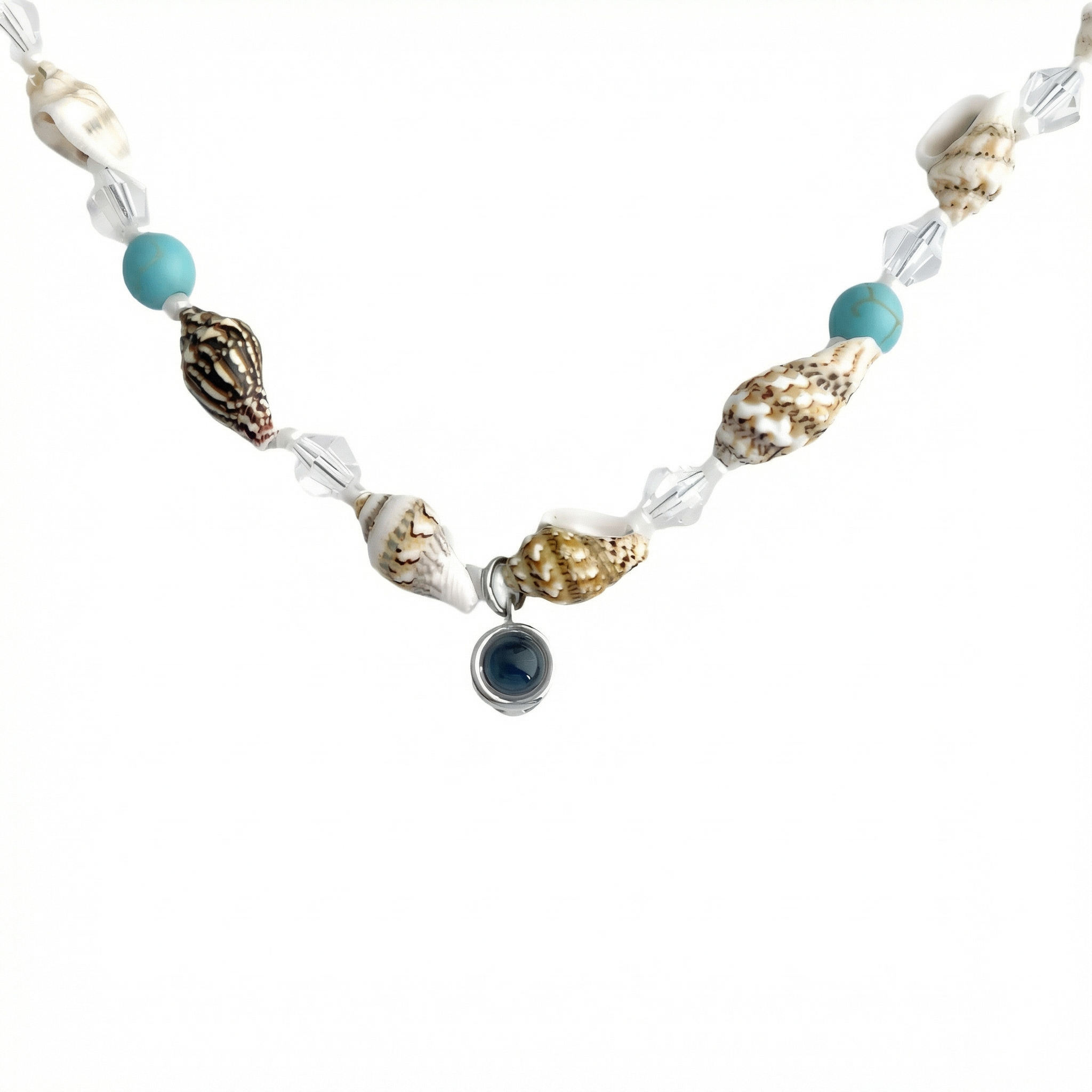 Custom Photo Conch Shell Necklace