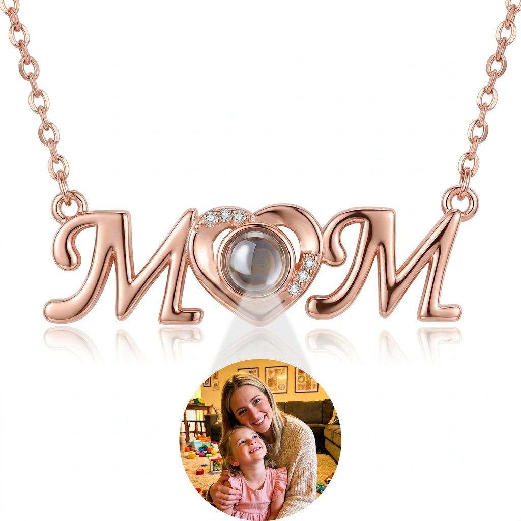 Personalized Mom Photo Necklace