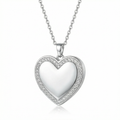Personalized Heart Locket Necklace
