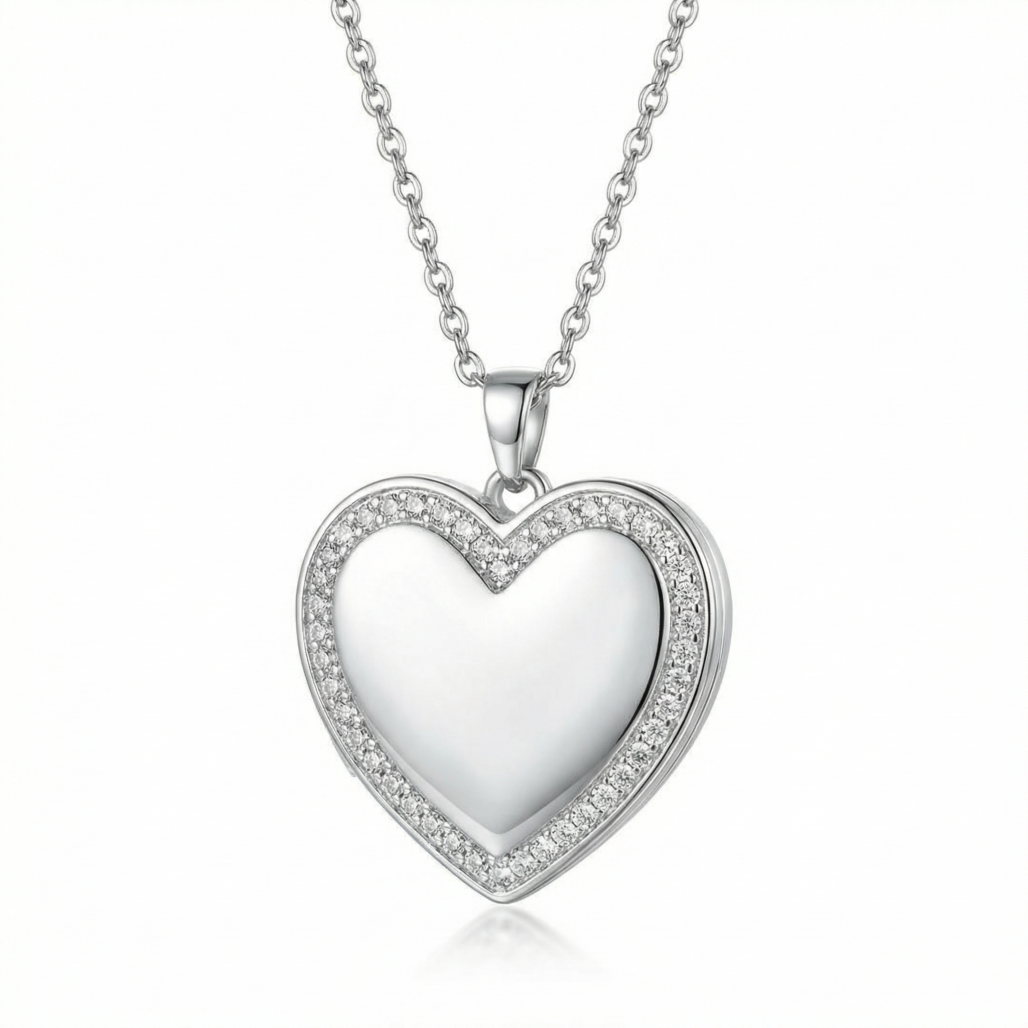 Personalized Heart Locket Necklace