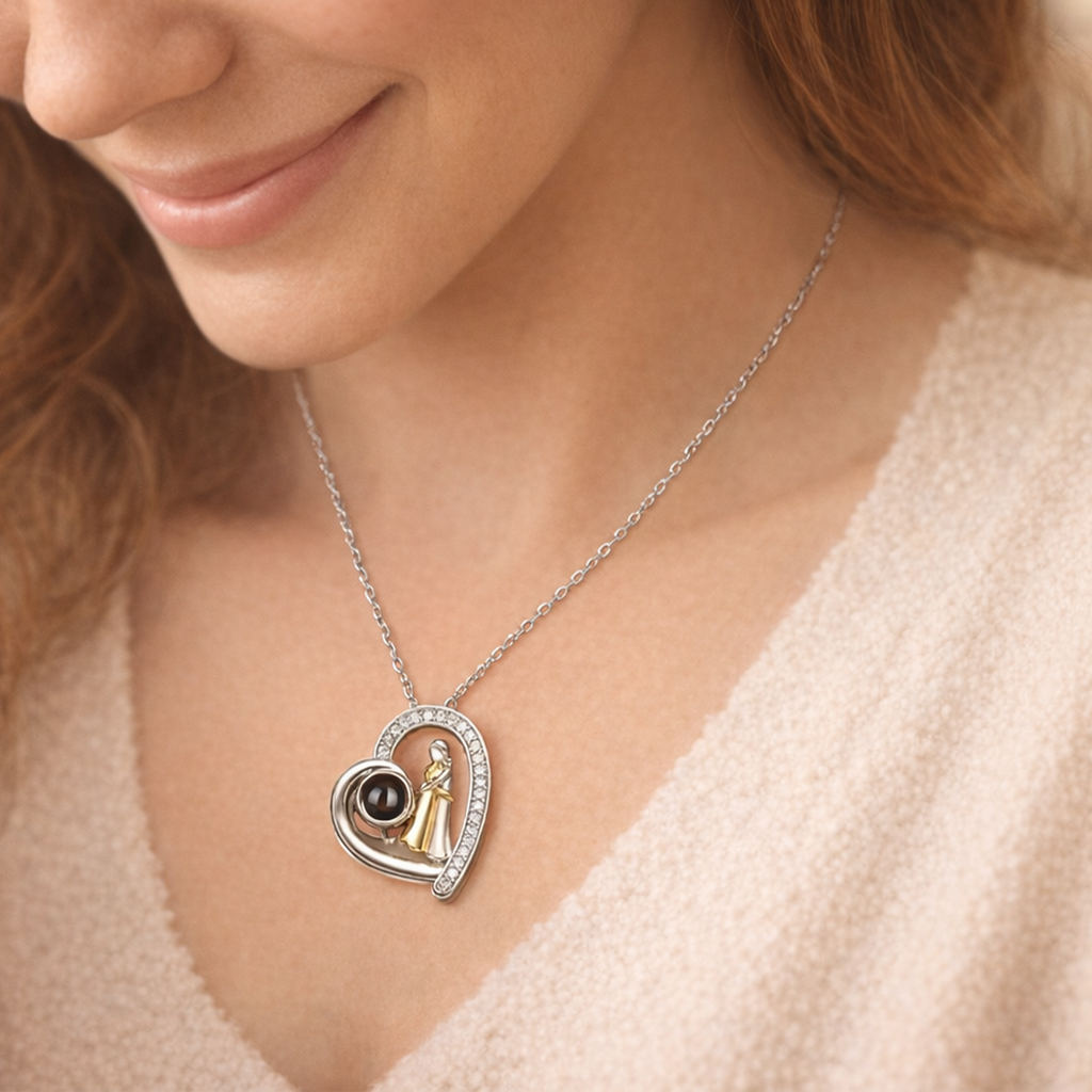 Personalized Photo Necklace for Mom