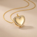 Personalized Heart Locket Necklace